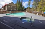 Shared access to the pool and hot tub by the Creekside clubhouse - open year round